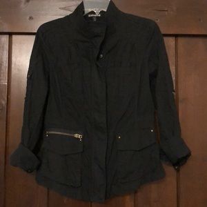 Express black utility jacket - M